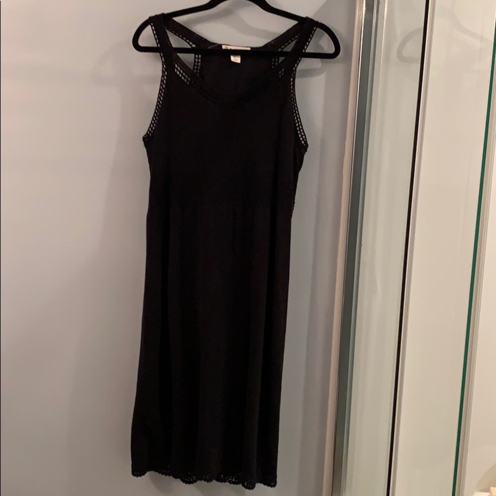 Summer dress black with crochet details